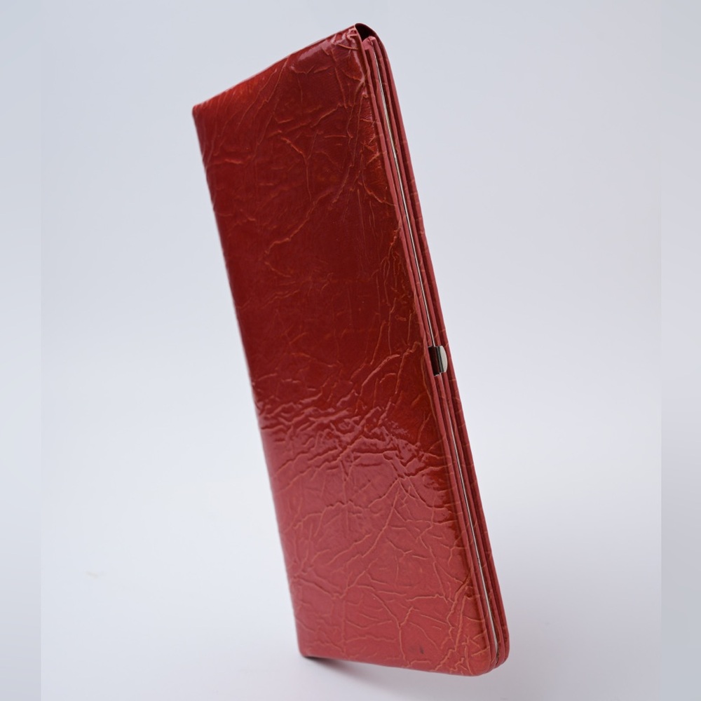 Chic Orange Textured Wallet